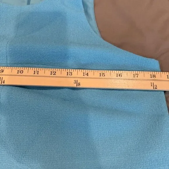 NEW! Black Halo Sanibel 2-Piece Mini Dress Crop Top & Skirt Size 8 Aqua - Picture 13 of 16